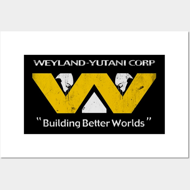 Weyland Yutani Corp Aliens Vintage Retro Wall Art by Bigfinz